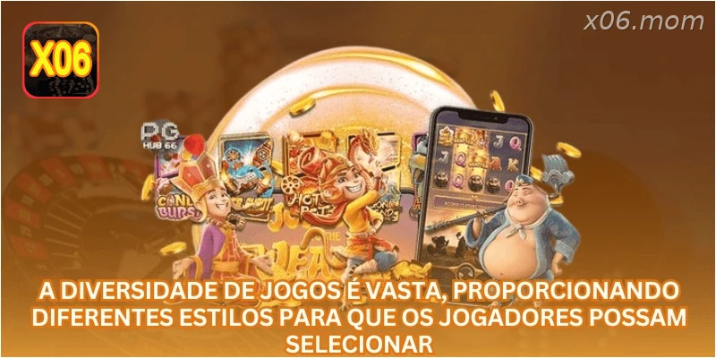A diversidade de jogos é vasta, proporcionando diferentes estilos para que os jogadores possam selecionar.