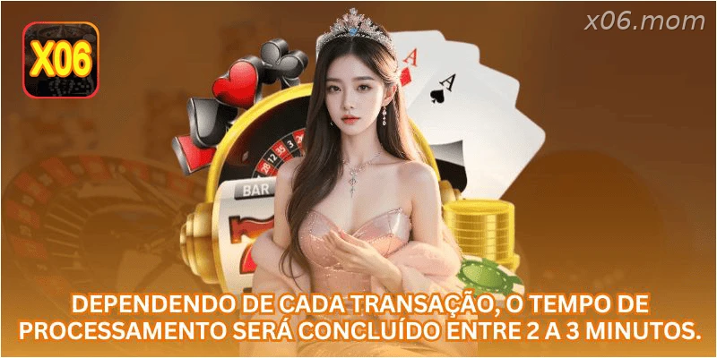 Dependendo de cada transação, o tempo de processamento será concluído entre 2 a 3 minutos.