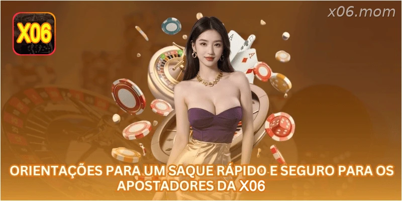 Orientações para um saque rápido e seguro para os apostadores da X06.