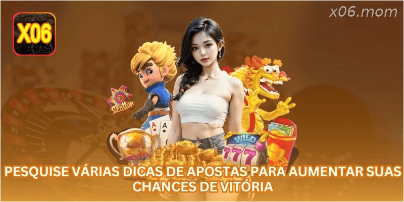Pesquise várias dicas de apostas para aumentar suas chances de vitória.