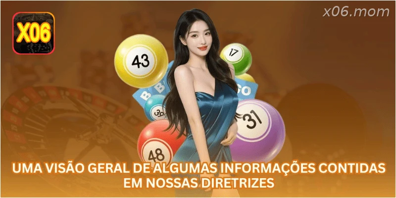 Uma visão geral de algumas informações contidas em nossas diretrizes.